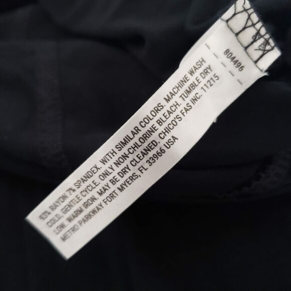 Soma ONE SIZE OSFM LONG Pull On Lounge Pants Black Wide Leg Stretchy Elastic Wai - Picture 7 of 12